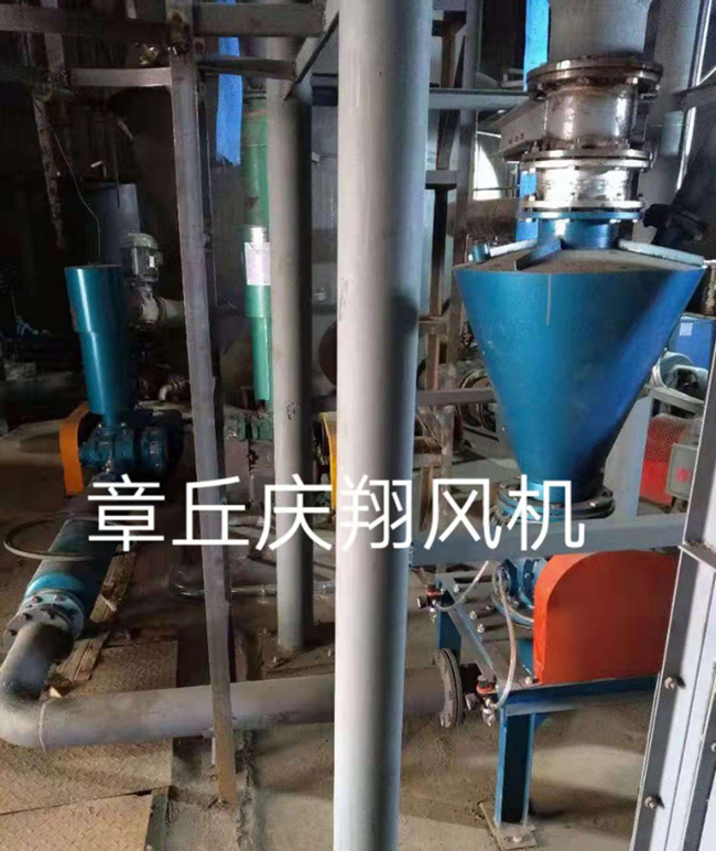 某合作单位气力输送工程现场